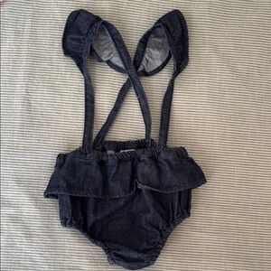 Dark Denim Baby Romper